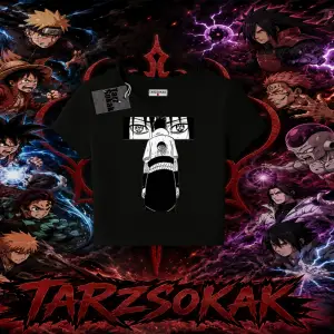 Sasuke uchiha Naruto Anime Karakter Kadın Baby Tee Beyaz