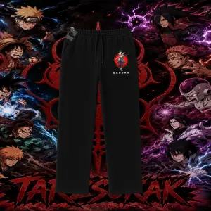 Sasuke uchiha Naruto Anime Karakter Unisex Baggy Eşofman Altı Beyaz