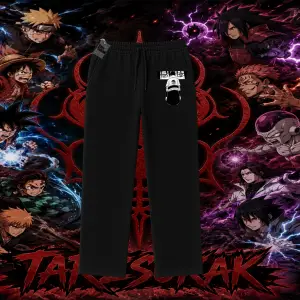 Sasuke uchiha Naruto Anime Karakter Unisex Baggy Eşofman Altı Beyaz