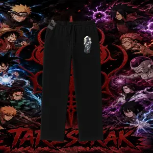 Sasuke uchiha Naruto Anime Karakter Unisex Baggy Eşofman Altı Beyaz