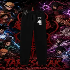 Sasuke uchiha Naruto Anime Karakter Unisex Jogger Eşofman Altı Beyaz