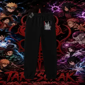 Sasuke uchiha Naruto Anime Karakter Unisex Jogger Eşofman Altı Beyaz