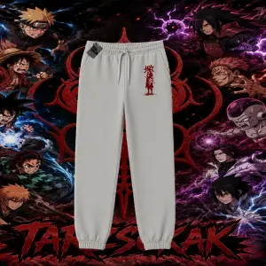 Sasuke uchiha Naruto Anime Karakter Unisex Jogger Eşofman Altı Beyaz