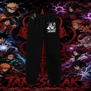 Sasuke uchiha Naruto Anime Karakter Unisex Jogger Eşofman Altı Beyaz