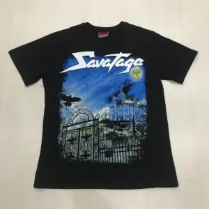 Savatage Metal Band Baskılı Penye Tişört