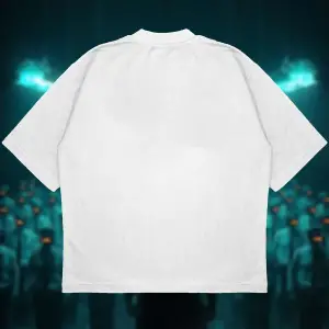 Sci-fi Society Baskılı Oversize Unisex Pamuklu Nefes Alan Kalın Kumaşlı