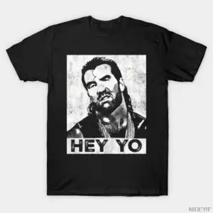 Scott Hall - Razor Ramon Hey Yo Erkek Kadın Tişörtü %100 Pamuklu Tişörtler Kısa Kollu Üstler
