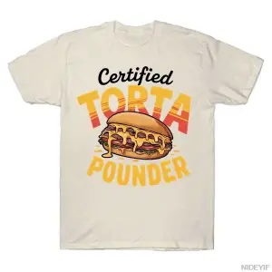 Sertifikalı Torta Pounder Komik Meksika Yemeği Torta Pounder T-shirt Erkekler Kadınlar Için %