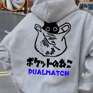 Sevimli Kedi Karikatür Baskılar Kapüşonlular Bayan Kış Polar Sıcak Kazaklar Gevşek Cep Tişört