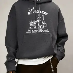 Sevimli Ve Mutlu Alışveriş Ayı Desen Sonbahar Erkekler Moda Hoody Cep Rahat Spor Giysiler Pol