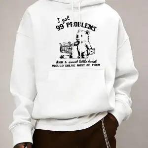 Sevimli Ve Mutlu Alışveriş Ayı Desen Sonbahar Erkekler Moda Hoody Cep Rahat Spor Giysiler Pol