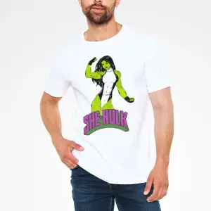 She-Hulk Beyaz Unisex Tişört T-Shirt