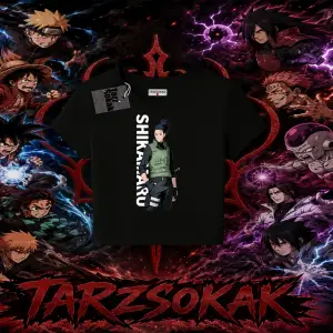 Shikamaru Nara Naruto Anime Karakter Kadın Baby Tee Beyaz