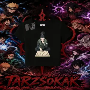 Shikamaru Nara Naruto Anime Karakter Kadın Baby Tee Beyaz