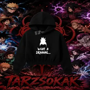 Shikamaru Nara Naruto Anime Karakter Kadın Crop Kapşonlu Sweatshirt Beyaz