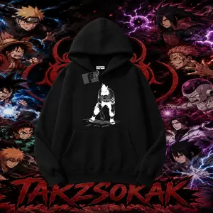 Shikamaru Nara Naruto Anime Karakter Oversize Unisex Kapşonlu Sweatshirt Beyaz
