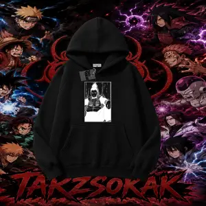 Shikamaru Nara Naruto Anime Karakter Oversize Unisex Kapşonlu Sweatshirt Beyaz