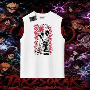 Shikamaru Nara Naruto Anime Karakter Oversize Unisex Kolsuz Tişört Beyaz