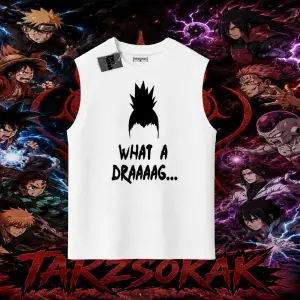 Shikamaru Nara Naruto Anime Karakter Oversize Unisex Kolsuz Tişört Beyaz