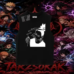 Shikamaru Nara Naruto Anime Karakter Oversize Unisex Kolsuz Tişört Beyaz