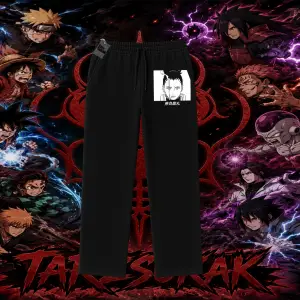 Shikamaru Nara Naruto Anime Karakter Unisex Baggy Eşofman Altı Beyaz