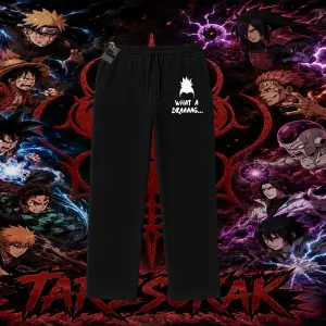 Shikamaru Nara Naruto Anime Karakter Unisex Baggy Eşofman Altı Beyaz
