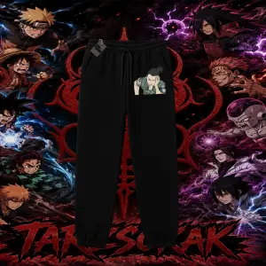 Shikamaru Nara Naruto Anime Karakter Unisex Jogger Eşofman Altı Beyaz
