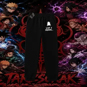 Shikamaru Nara Naruto Anime Karakter Unisex Jogger Eşofman Altı Beyaz