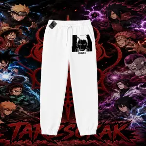 Shikamaru Nara Naruto Anime Karakter Unisex Jogger Eşofman Altı Beyaz