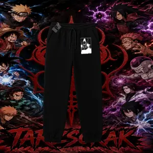 Shikamaru Nara Naruto Anime Karakter Unisex Jogger Eşofman Altı Beyaz