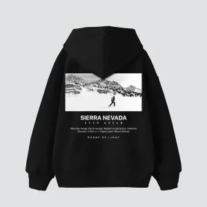 Sierra Nevada Baskılı Oversize Unisex Beyaz