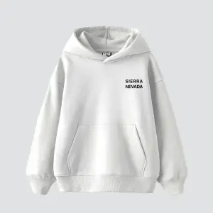 Sierra Nevada Baskılı Oversize Unisex Beyaz