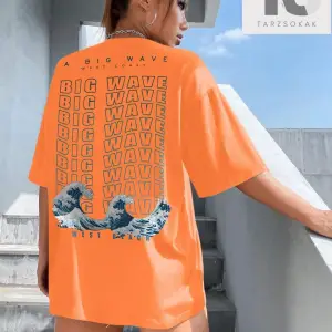 Sığır Kafası Baskılı Damla Omuz Tişört