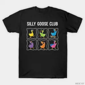 Silly-goose-club Erkek Kadın Tişörtü %100 Pamuklu Tişörtler Kısa Kollu Üstler 1215-3