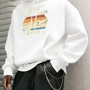 Şimdiye Kadarki En İyi Kedi Babası Kediler Baskılı Erkek Kapüşonlu Ceket Cepli Polar Uzun Kol