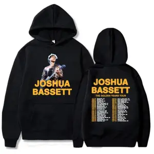 Siyah AdriftHoodies kıcı Joshua Bassett grafik altın yıl turu yeni Hoodies