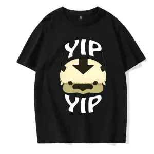 Siyah Avatar Son Hava Bükücü Tee Appa Yip Harajuku AB Boyutu Tshirt Mange Y2k s