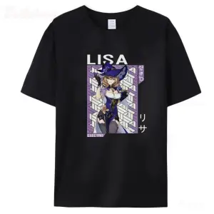 Siyah Genshin darbe Lisa Barbara Noelle Fischl Sucrose Mona Qiqi