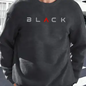 Siyah Harfli Yaratıcı Baskı Erkek Temel Giyim Bol Sweatshirt Spor Sokak Stili Kazak Rahat Yum