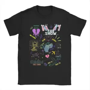 Siyah Harry ve Niall Horan Aşk Tur ler lar için Çılgın Yuvarlak Boyun Tee