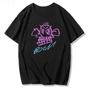 Siyah Jinx Arcane Maymun Anime Cosplay Tees Unisex Grunge Estetik %