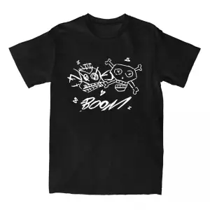 Siyah Jinx Arcane Monkey Unisex Streetwear Grunge Aesthetic Short Sleeve Cotton T