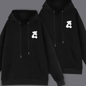 Siyah Kapşonlu Sweatshirt Çift Sevgili Kombinleri Couple Clothing
