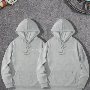 Siyah Kapşonlu Sweatshirt Çift Sevgili Kombinleri Couple Clothing