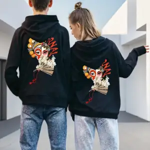 Siyah Kapşonlu Sweatshirt Çift Sevgili Kombinleri Couple Clothing