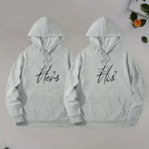 Siyah Kapşonlu Sweatshirt Çift Sevgili Kombinleri Couple Clothing