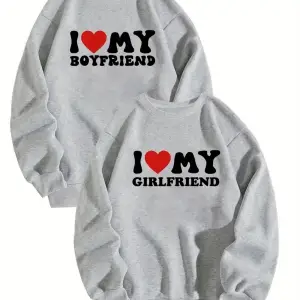 Siyah Kapşonlu Sweatshirt Çift Sevgili Kombinleri Couple Clothing