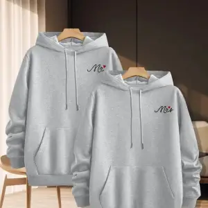 Siyah Kapşonlu Sweatshirt Çift Sevgili Kombinleri Couple Clothing