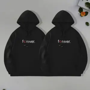 Siyah Kapşonlu Sweatshirt Çift Sevgili Kombinleri Couple Clothing