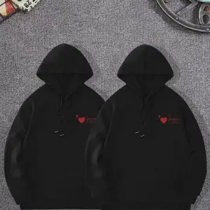 Siyah Kapşonlu Sweatshirt Çift Sevgili Kombinleri Couple Clothing